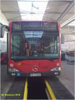 KN - C 1162 in der Wagenhalle der Stadtwerke Konstanz eingesetzt auf der Linie 908 im Auftrag von Postauto Schweiz.