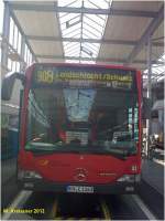 KN - C 1163 in der Wagenhalle der Stadtwerke Konstanz eingesetzt auf der Linie 908 im Auftrag von Postauto Schweiz.
